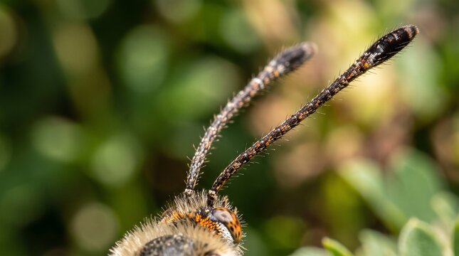 Macro close up of butterfly antennae