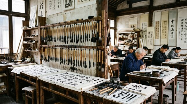 Chinese Calligraphy Workshop Traditional Art Practice