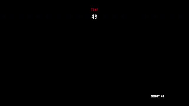 Retro Arcade 8 Bit Time Attack Countdown Timer Overlay.