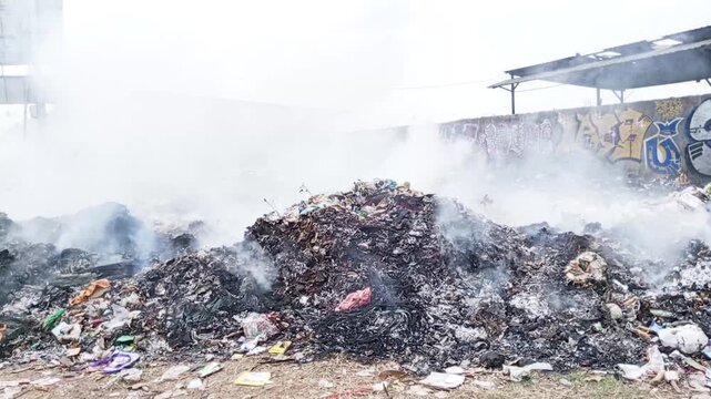 Air pollution from burning waste happens when trash is set on fire instead of being properly managed. This practice releases harmful substances into the air, which can affect both the environment and 