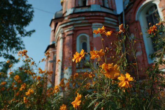 An Ilyinsky temple operates as the sole parish in a radioactive area, reflecting the aftermath of a significant nuclear disaster, August 2017