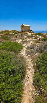 The Dingli Cliffs on the southwest coast of the island of Malta, about 13 kilometers from the capital, Valletta.