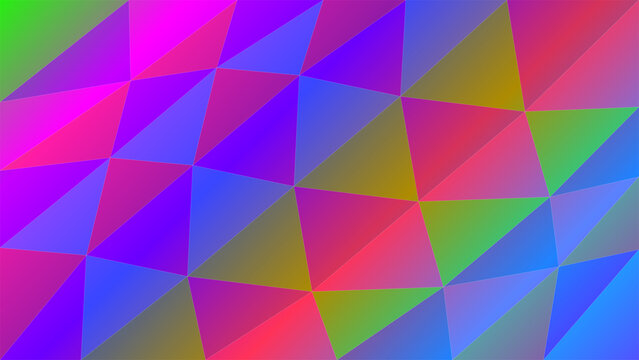 Colorful geometric abstract polygon pattern design illustration