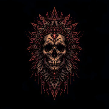 skull of the devil in tattoo art