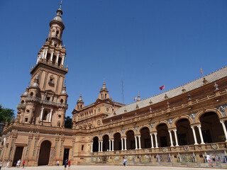 Espagne, Séville,  la Place d'Espagne © foxytoul