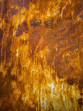 Abstract Rusty Metal Surface Texture Background