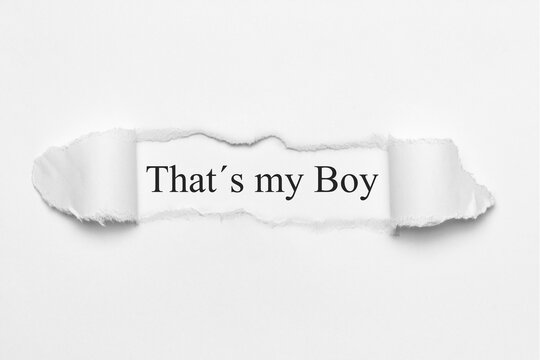 That&acute;s my Boy	
