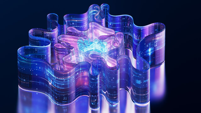 Abstract Glass AI Data Architecture Structure