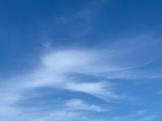 Obraz premium Beautiful Blue Sky with Clouds at Daytime
