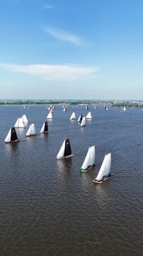 Traditional sailing race on inland waters in Europe