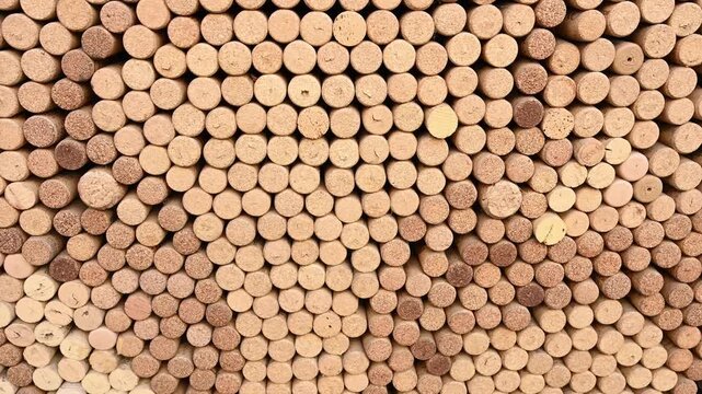Natural Cork Wine Stoppers Texture