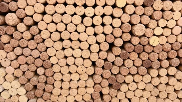 Cork Wine Stoppers Close Up