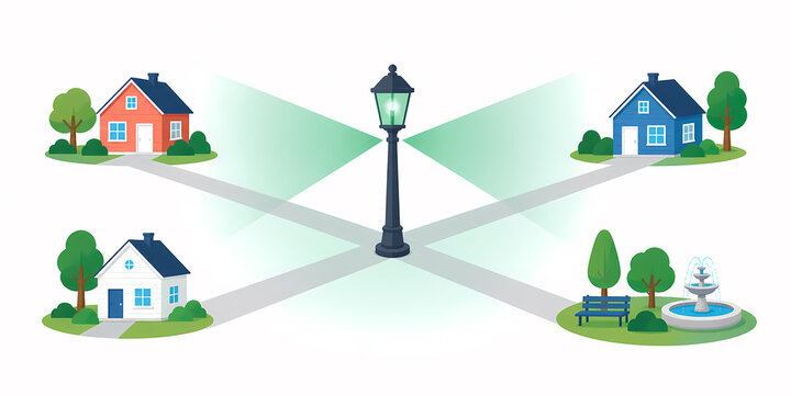 Public goods shared benefit provision illustration