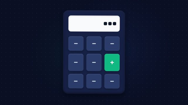A digital arithmetic interface featuring rows of negative mathematical signs and one green addition symbol represents efficient financial planning tools used for managing everyday personal