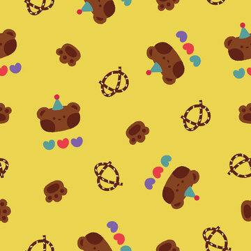 seamless pattern with bear