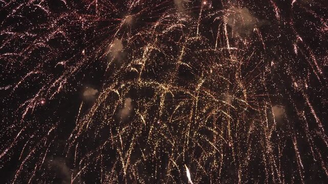 画面いっぱいの派手な花火