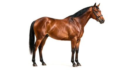 Naklejka premium Horse isolated on a white background