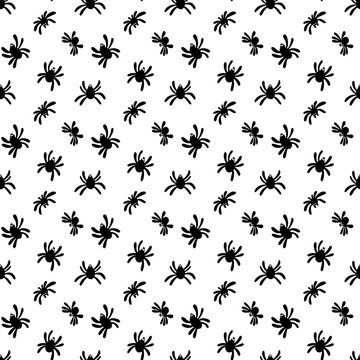seamless pattern with spieders