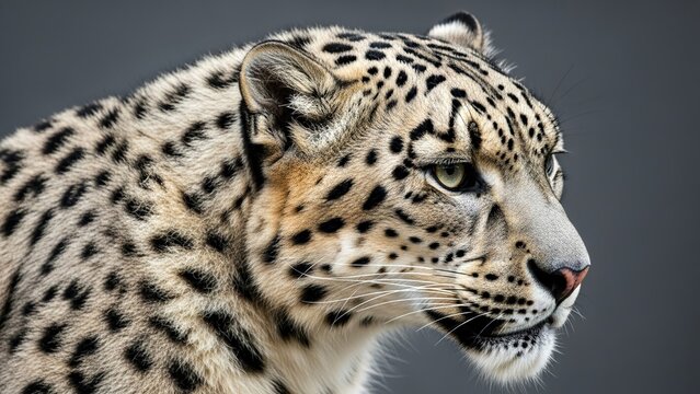 Stunning Close Up Portrait of a Snow Leopard