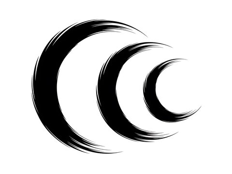 Three black Crescent Claw Marks Vector Illustration high resolution picture