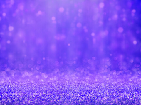 Abstract purple glitter background with sparkling bokeh lights and shimmering texture. Festive luxury backdrop for celebrations, banners, invitations, presentations, and creative designs