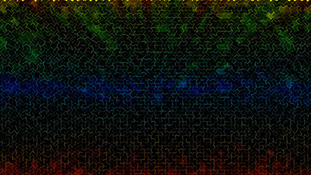 Colorful pixel art landscape with night sky and trees