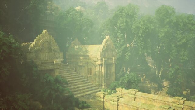 Ancient path hidden. Timeworn steps ascend to secluded sacred site. Eroded staircase guides explorers toward concealed spiritual sanctuary location