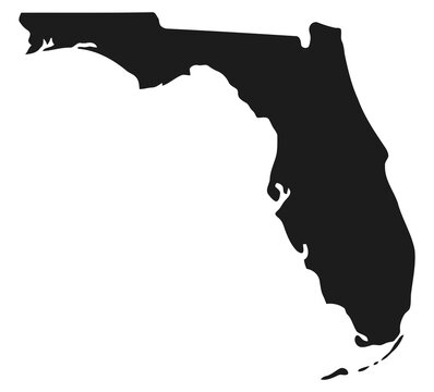Silhouette of the state of florida
