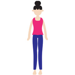 Fototapeta premium International Yoga Day - Mountain Pose 