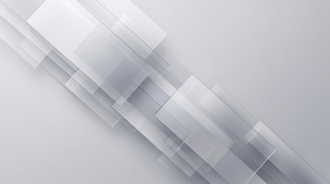 Abstract background with overlapping transparent glass rectangles