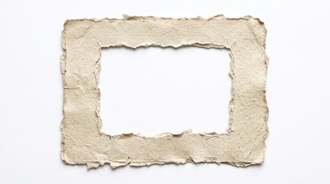 Torn paper frame overlay