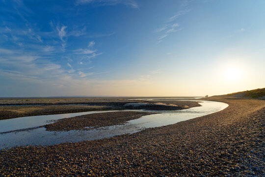 Coast of the Hourdel point in the bay of Somme