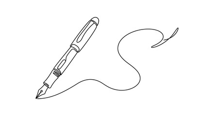 Fototapeta premium Vector Illustration of Pen and Pencil Writing Tools Isolated on White Background for Office, School, Business, Drawing, Stationery and Creative Design Concepts