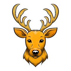 Cute Christmas Reindeer Holiday Character Illustration © Mogistudio.id
