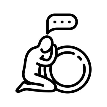 Financial Independence Doubt - Financial freedom uncertainty stress icon