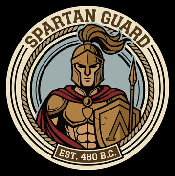 spartan warrior logo design