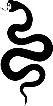 Black snake silhouette