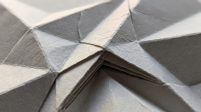 Abstract geometric pattern with sharp triangles and dark shadows