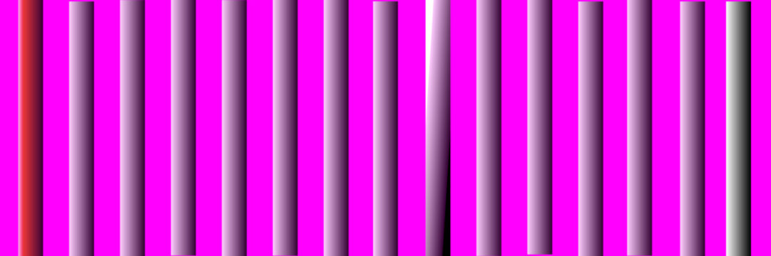Abstract digital glitch art with vertical bars and bright pink neon color stripes showing a distorted signal effect on a retro screen display for modern graphic design backgrounds