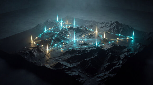 Digital Supply Chain Network Spanning Remote Mountain Terrain