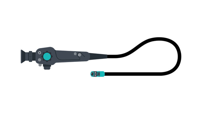 Medical Endoscope Device Isolated Transparent Background