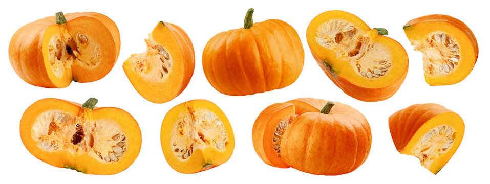 Pumpkin isolated, full depth of field