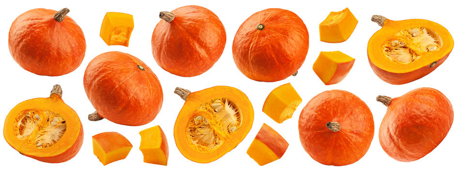 Pumpkin isolated, full depth of field