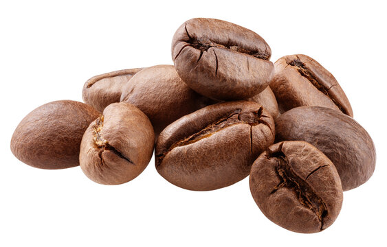 Coffee Beans isolated, full depth of field