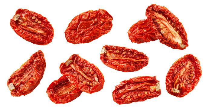 dried Tomato isolated, full depth of field