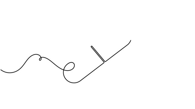 Natural medicine and herbal capsule pill icon sign continuous one line drawing moving on white background animation video