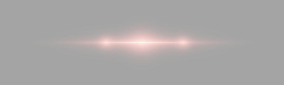 Bright scarlet neon line with a concentrated luminous point. Soft red rays extend outward with subtle blur. PNG overlay for cyberpunk compositions.