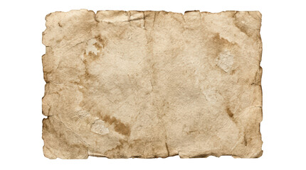 Fototapeta premium Old vintage paper texture isolated on transparent background