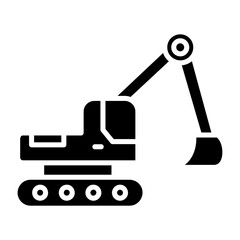Naklejka premium Heavy Machinery Icon