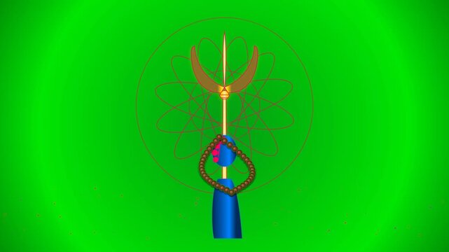Green Screen Shiva Trishul and Shivling 3D Motion Graphics for Video Editing